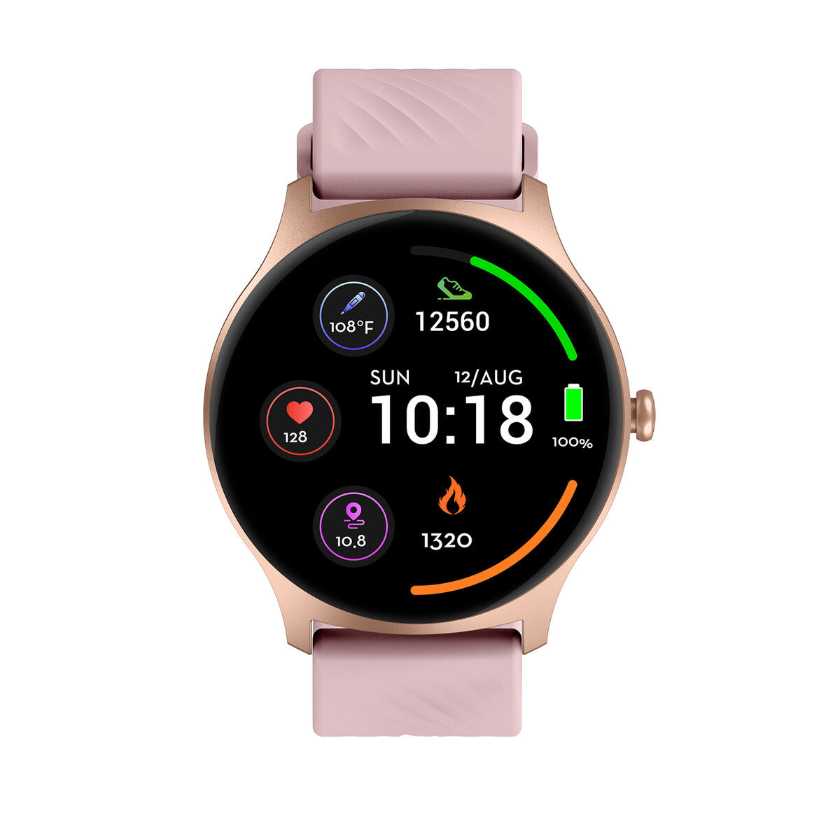 Smartwatch Denver Electronics Rosa Rose Gold