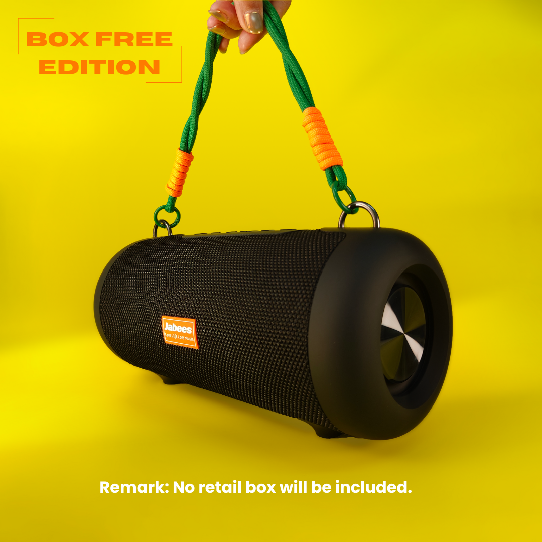 WHALE with Nylon Strap – Bluetooth IPX7 Waterproof Portable Outdoor Speaker with 30W Stereo Sound and USB Charge Out