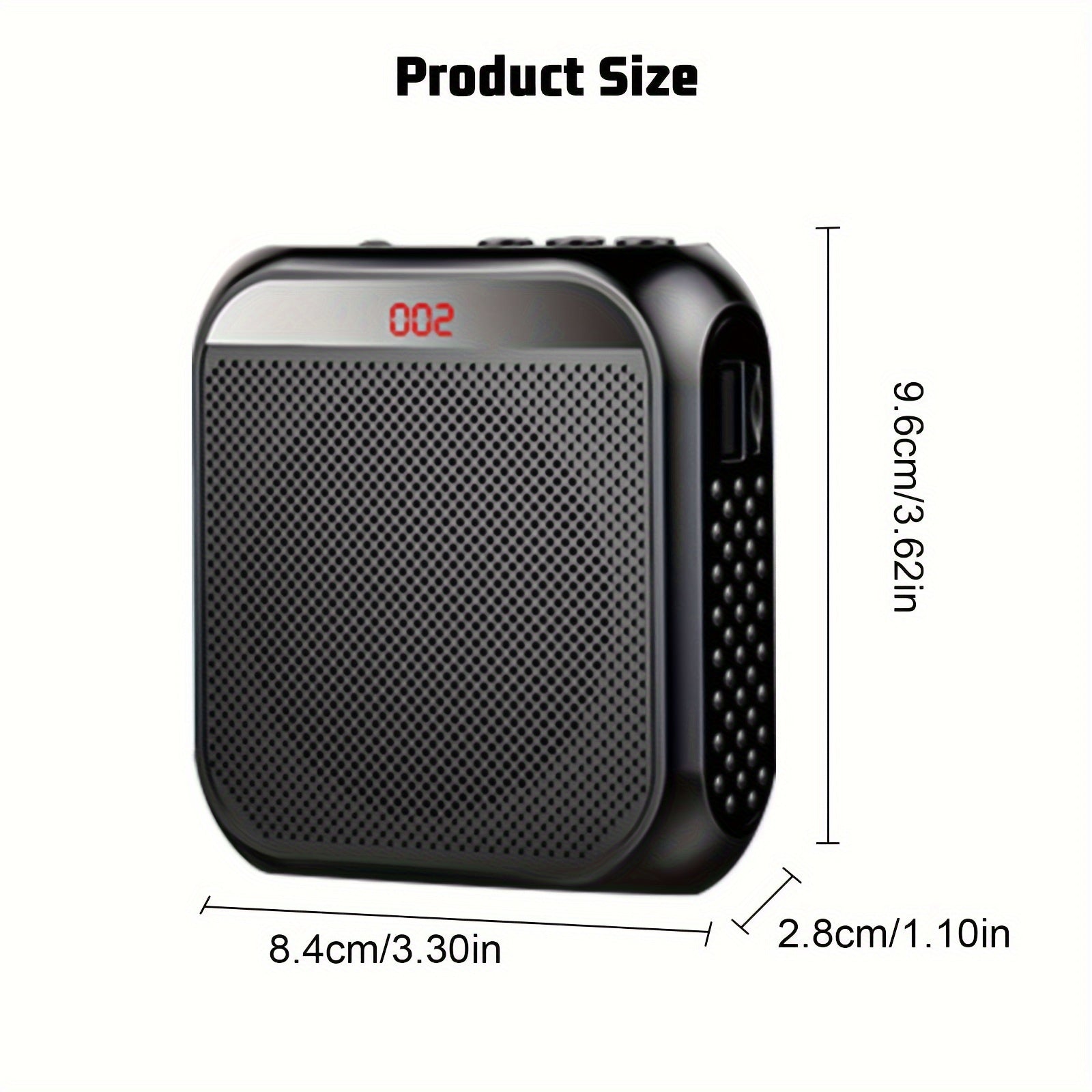 Portable Voice Amplifier with Headset Microphone